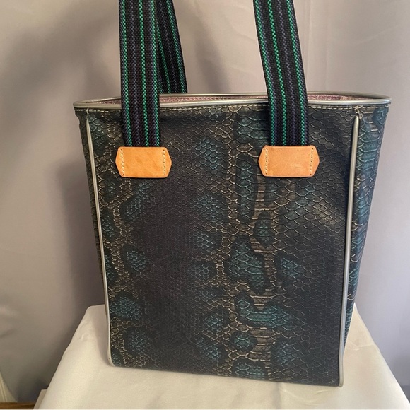 CONSUELA Rattler Snake BESOS Chica Classic TOTE Purse Embroidery Bag Handbag - Picture 5 of 12